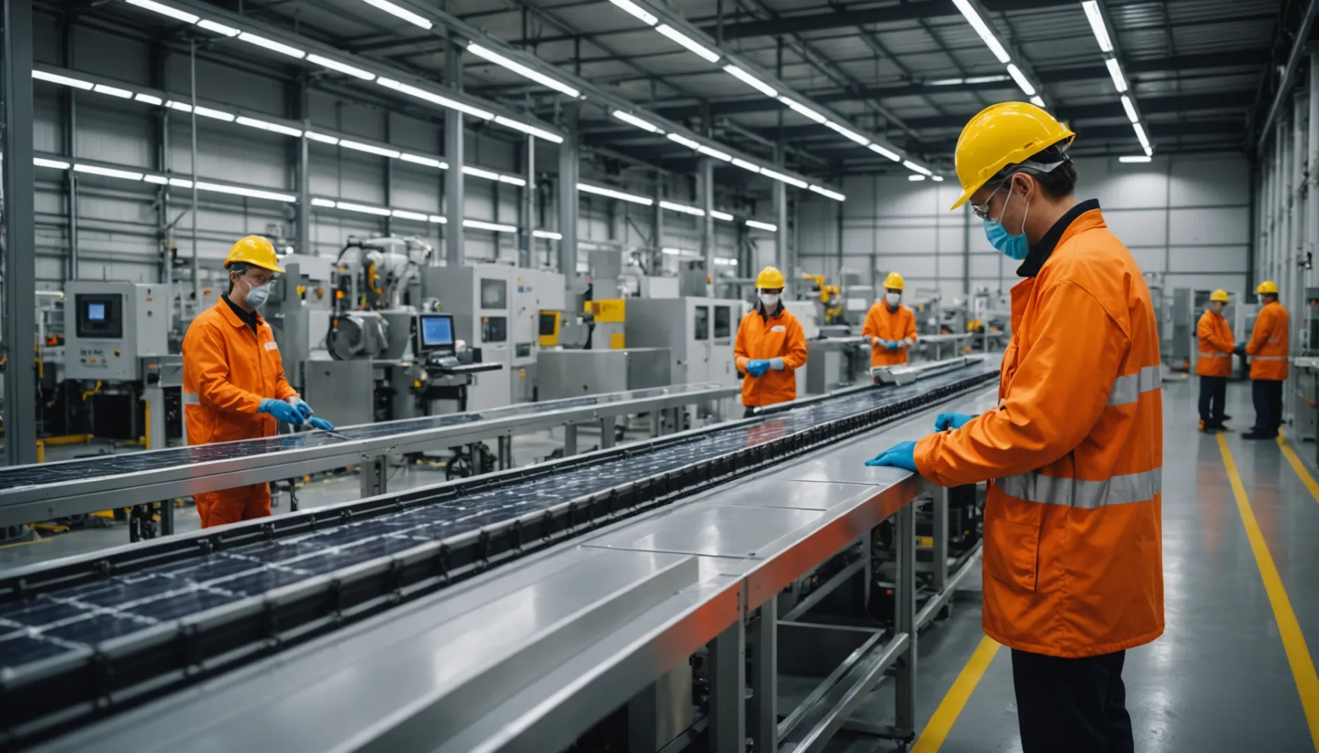 High-tech lithium-ion battery production facility
