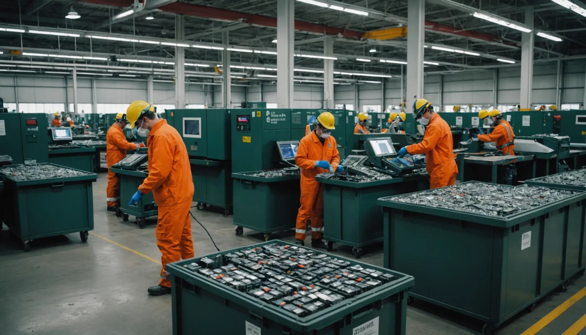 A high-tech recycling facility for lithium-ion batteries