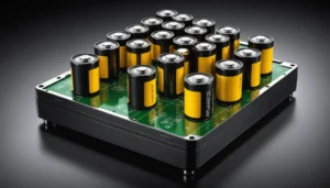 Lithium battery module with cylindrical cells and wiring