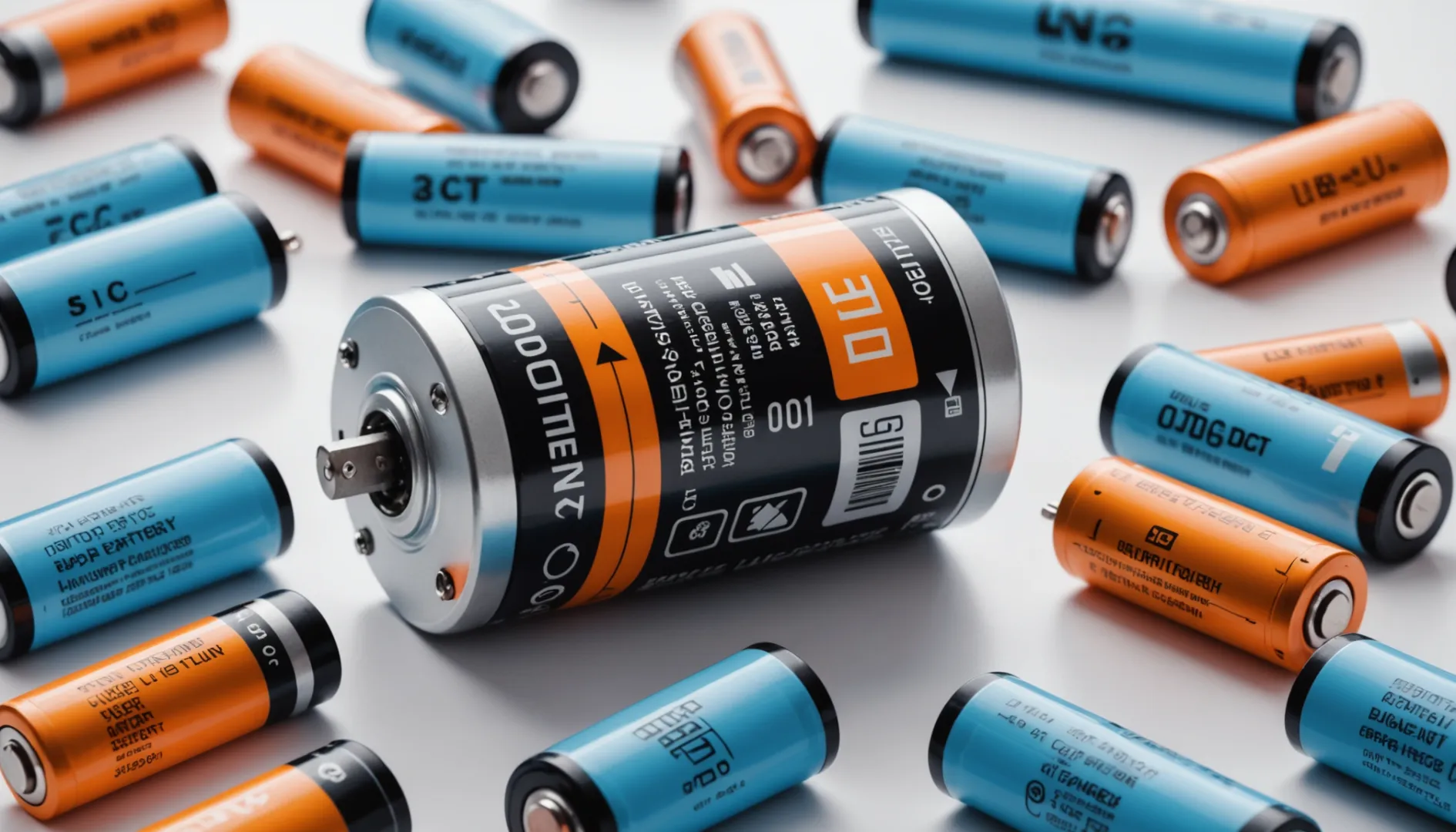 Lithium battery with safety certification icons