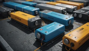 Illustration of lithium-ion battery lifecycle with stages from mining to recycling