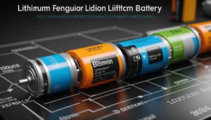 Diagram of the lithium-ion battery lifecycle showing degradation stages